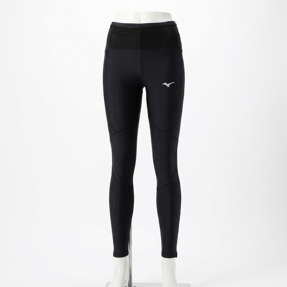NEW MIZUNO women's multi pocket long tight in black